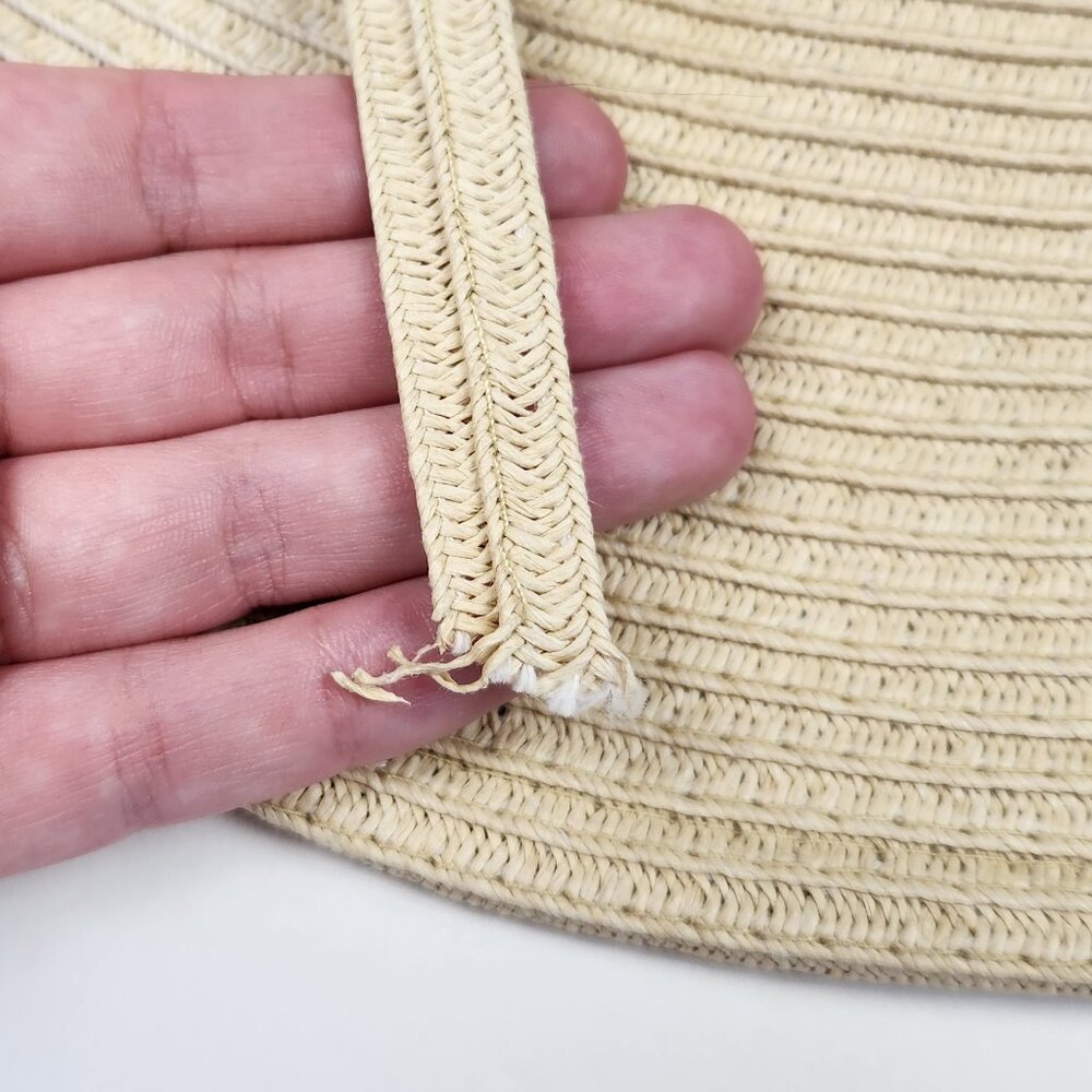 Sun N Sand Wide Brim Paper Braid Floppy Hat OS - Picture 5 of 7